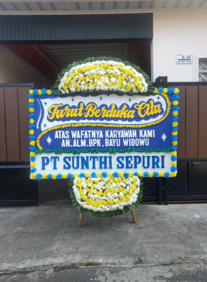 Papan Bunga Duka di Trimulyo